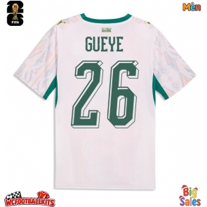 Senegal Pape Gueye #26 Replica Home Stadium Shirt World Cup 2026 Short Sleeve